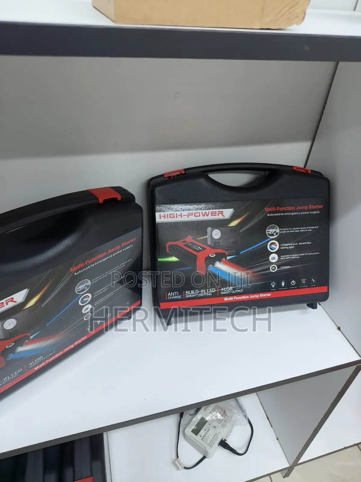 Portable Vehicle Battery Booster With Built-in Tyre Inflator
