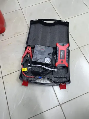Compact Car Battery Jump Starter With Portable Air Compressor