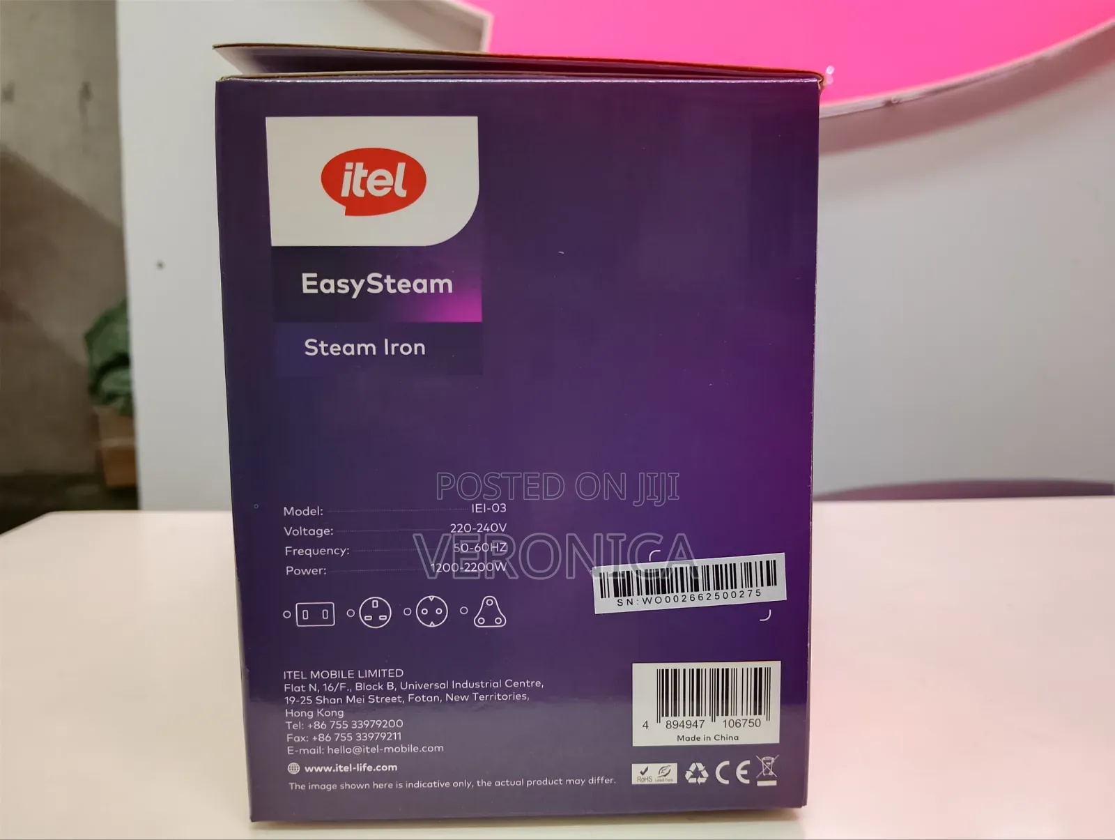 Steam Iron Itel