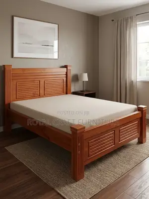 5x6 Pure Mahogany Hardwood Bed