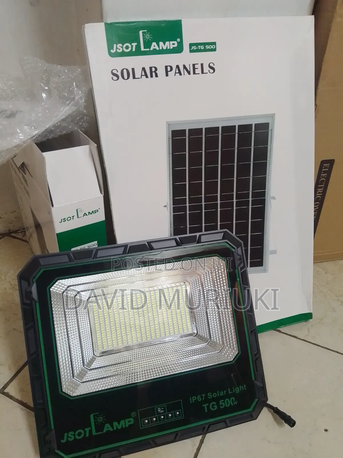 JSOT TG 500W Solar Security Light