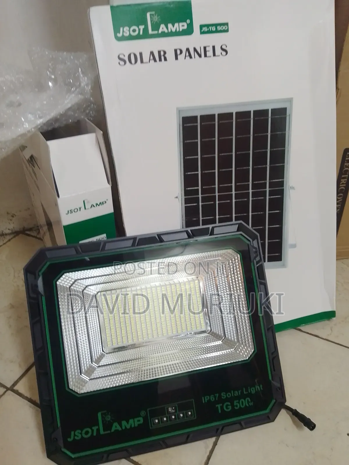 JSOT TG 500W Solar Security Light