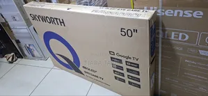 Skyworth 50Q6500G, 50-Inches QLED 2025 Frameless Google TV, Black