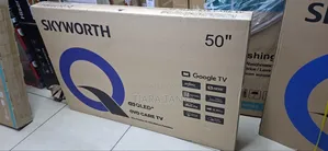 Skyworth 50Q6500G, 50-Inches QLED 2025 Frameless Google TV, Black