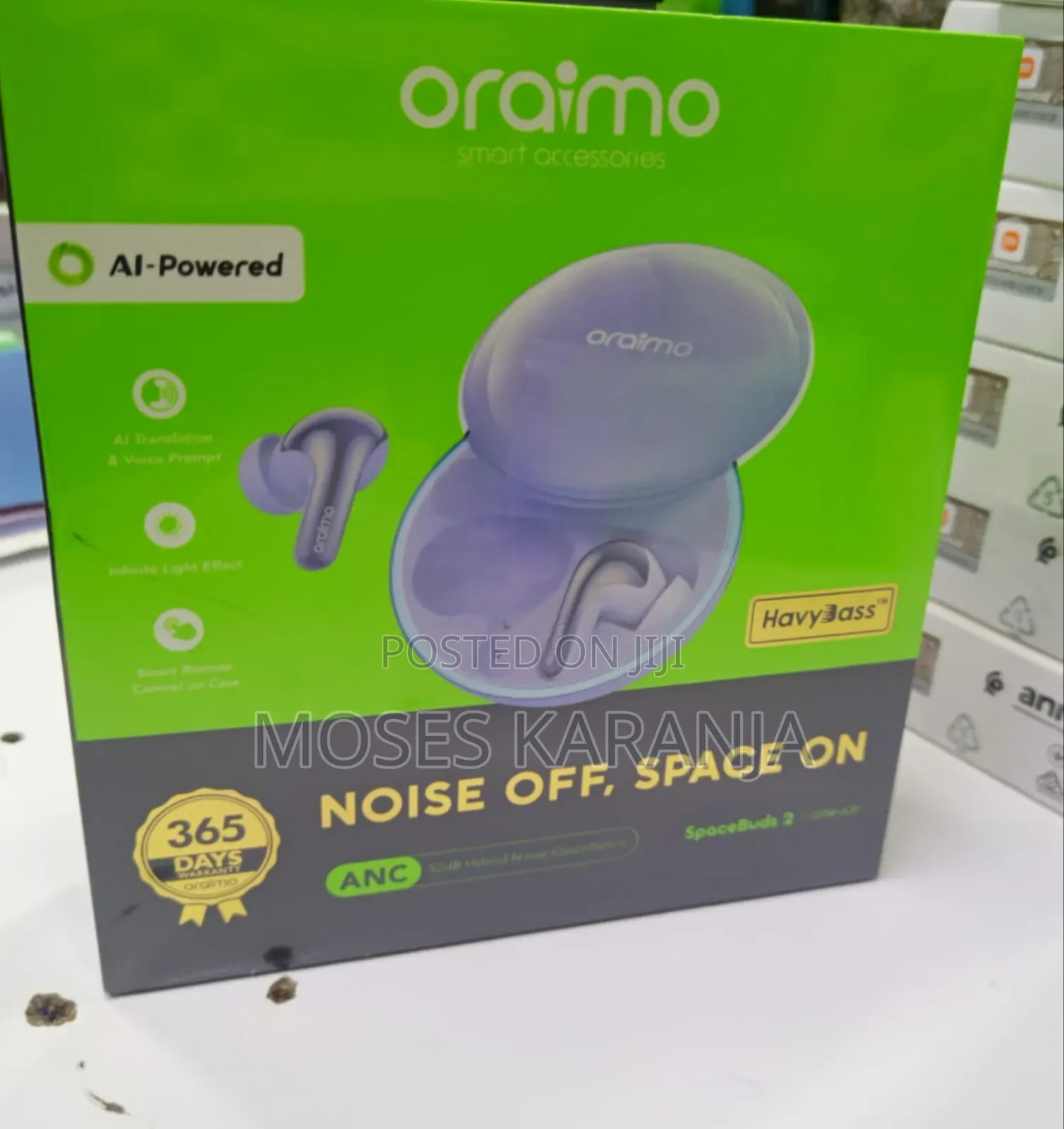 Oraimo SpaceBuds Wireless Bluetooth Earbuds