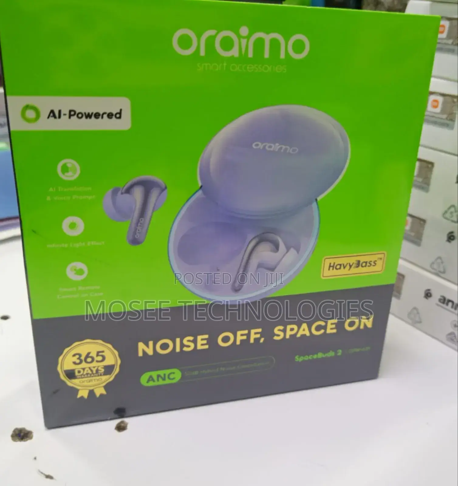Oraimo SpaceBuds Wireless Bluetooth Earbuds