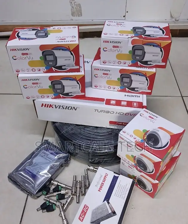 Hikvision 8CH Full Color HD DVR 4 Dome 4 Bullet Camera System