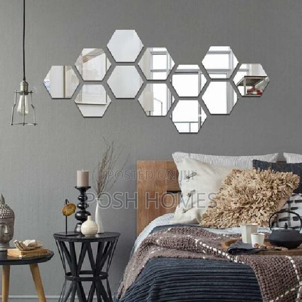 Modern Self Adhesive Hexagonal Mirriors - thumbnail 3
