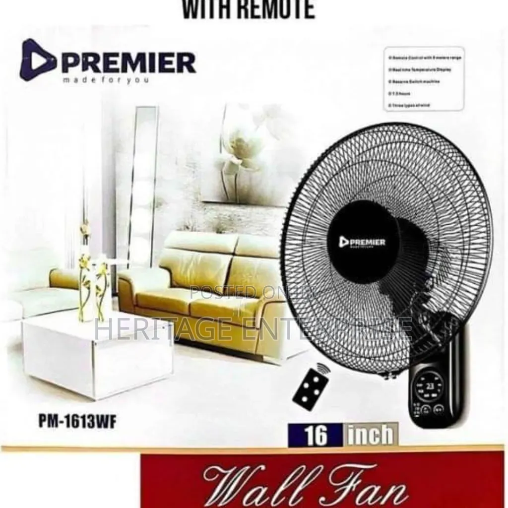 Wall Fan 16inch With Remote,