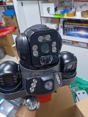 Wireless Triple-Lens 4G Solar CCTV for Rural Areas