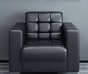 Single Leather Visitors Sofa
