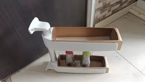 Rotating Wall Hanging Rack 2 Compartments