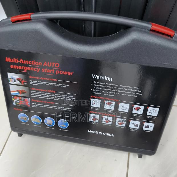 Portable Car Jump Starter and Air Pump for Roadside Emergencies