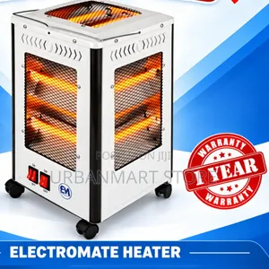 Electromate 2000W 5-Sided Quartz Room Heater