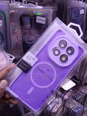 Purple MagSafe Transluscent Case Explicitlyfor HM NOTE 15 Pro 4G