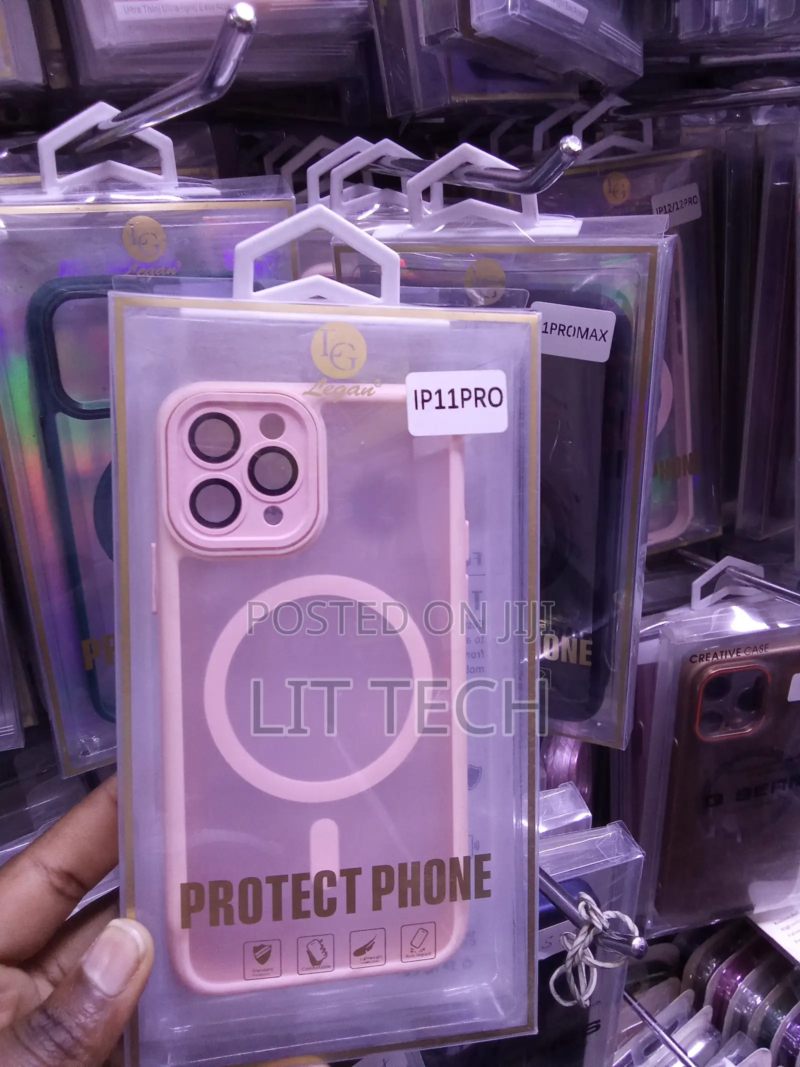 Pink Legan Matte MagSafe Case Explicitly Designed for the IP 11 PRO
