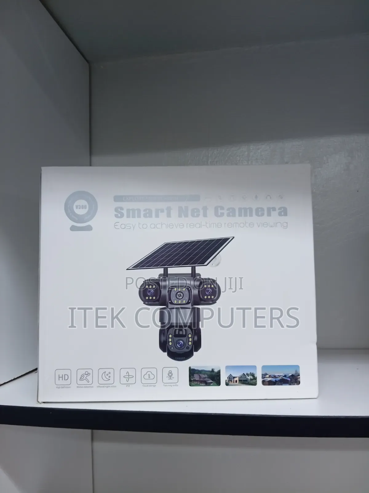 Triple-Lens Camera for 360° Security Monitoring