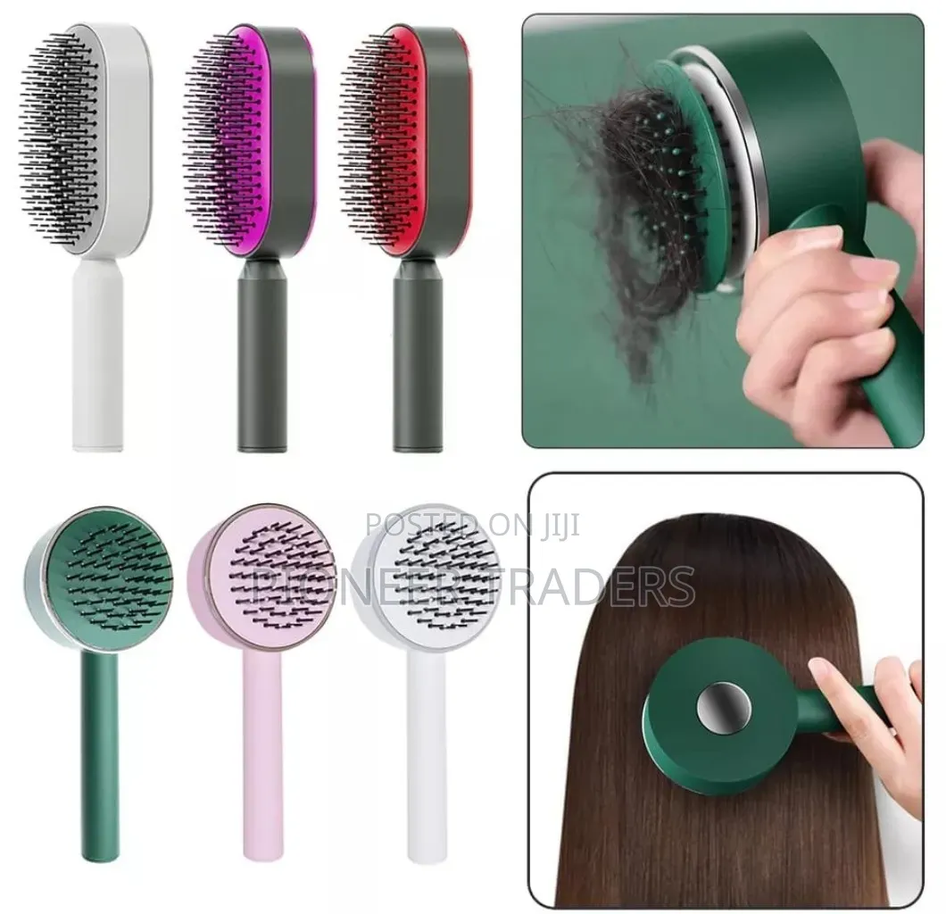 *Self Cleaning Massage Comb/ Hair Brush