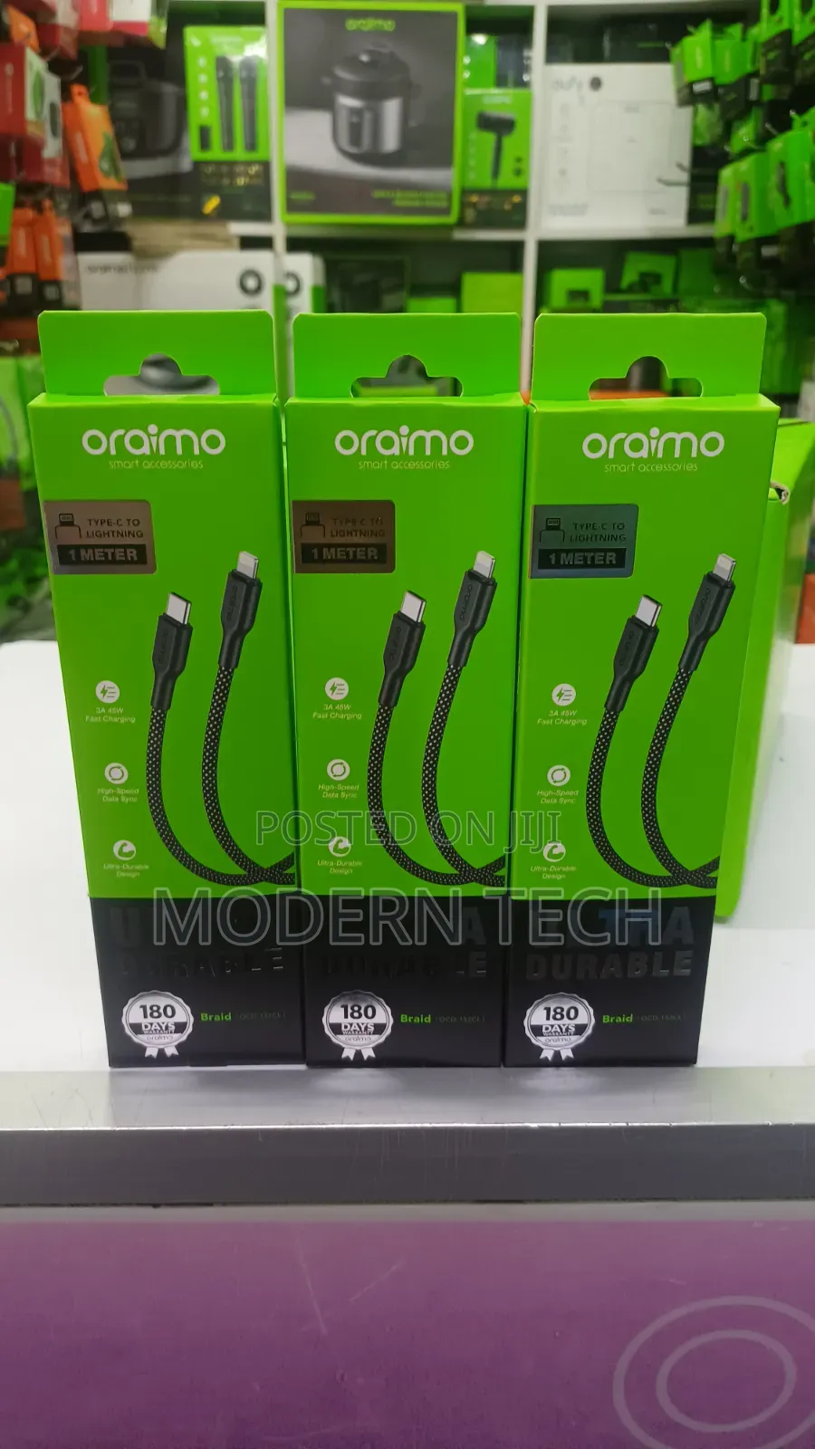 Oraimo C to Lightning Cable Braided