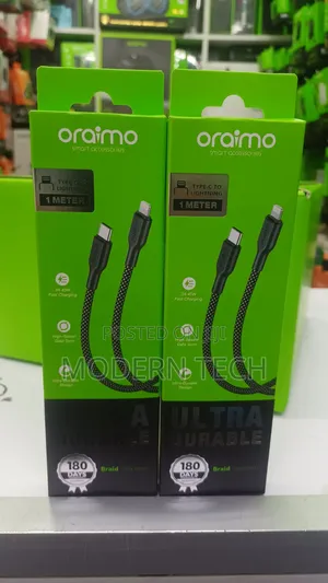 Oraimo Braid USB-C to Lightning 45W Fast Charging Cable 1M