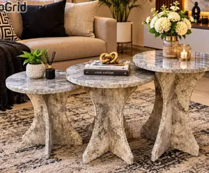 Modern 3 in 1 Executive Unique Pure Wooden Table 