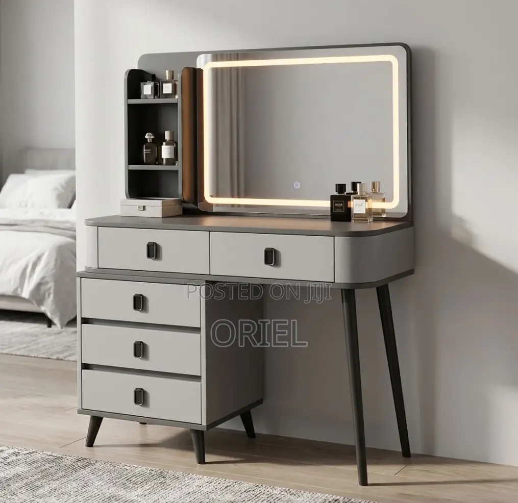 Dressing Table : Gray Vanity Dressing Table