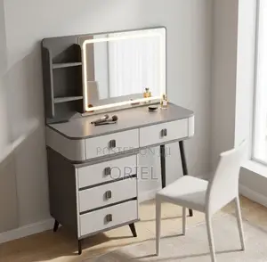 Dressing Table : Gray Vanity Dressing Table