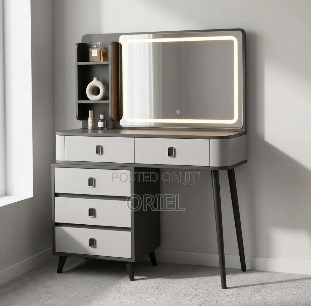 Dressing Table : Gray Vanity Dressing Table
