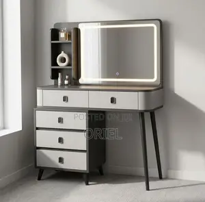 Dressing Table : Gray Vanity Dressing Table