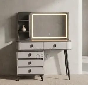 Dressing Table : Gray Vanity Dressing Table