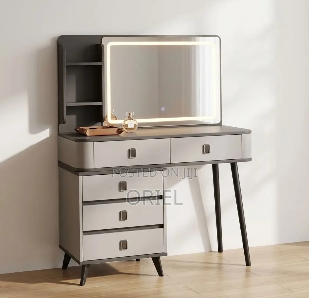 Dressing Table : Gray Vanity Dressing Table