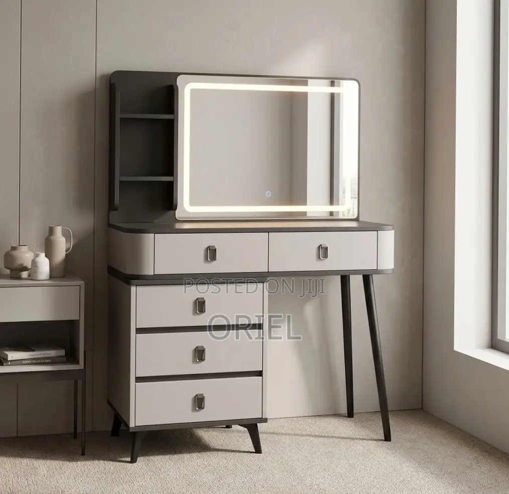 Dressing Table : Gray Vanity Dressing Table