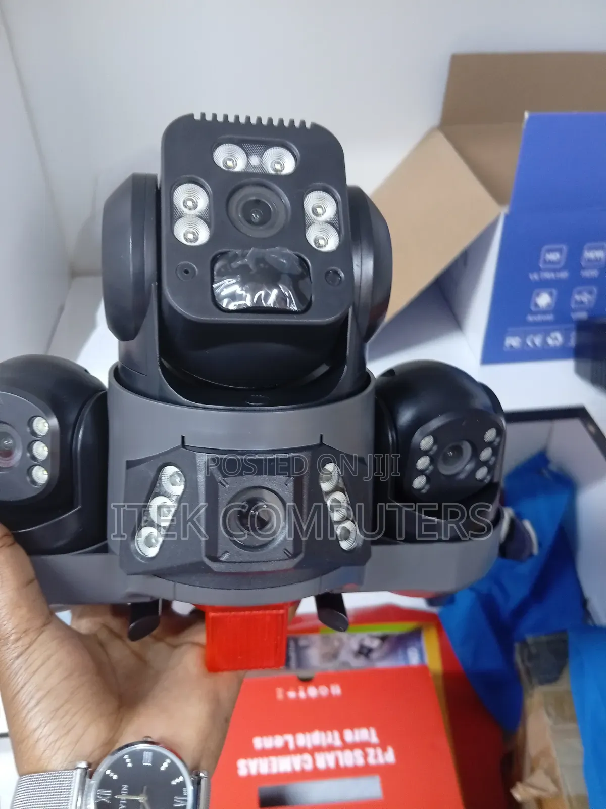 Triple-Lens Camera for Business Security