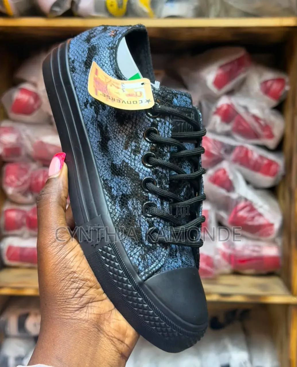 Leather Glitter Converse