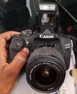 Canon Eos 2000d DSLR 24.1mp Camera With Ef-S 18-55mm F/3.5-5.6 Ii Usm