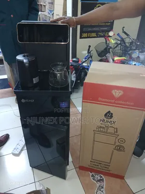 Black Nunix A3 Bottom-Loading Hot and Cold Water Dispenser