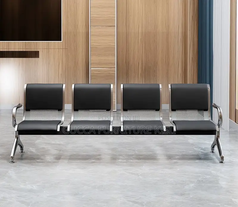 4-Link Padded Reception Waiting Bench