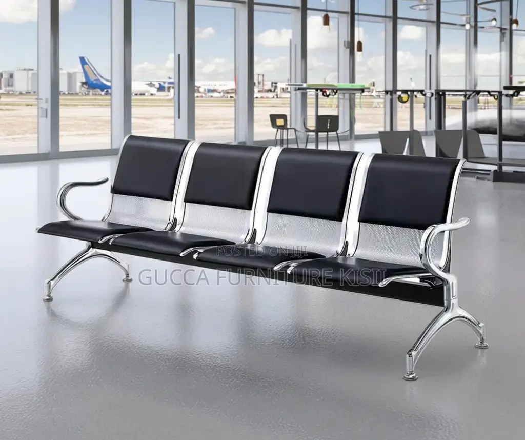 4-Link Padded Reception Waiting Bench