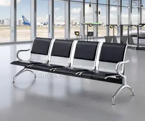 4-Link Padded Reception Waiting Bench