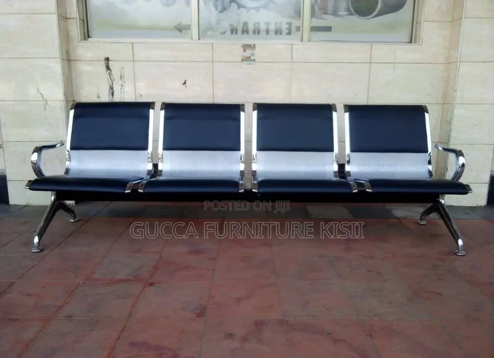 4-Link Padded Reception Waiting Bench