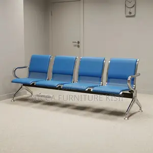 4-Link Padded Reception Waiting Bench