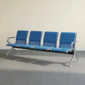 4-Link Padded Reception Waiting Bench