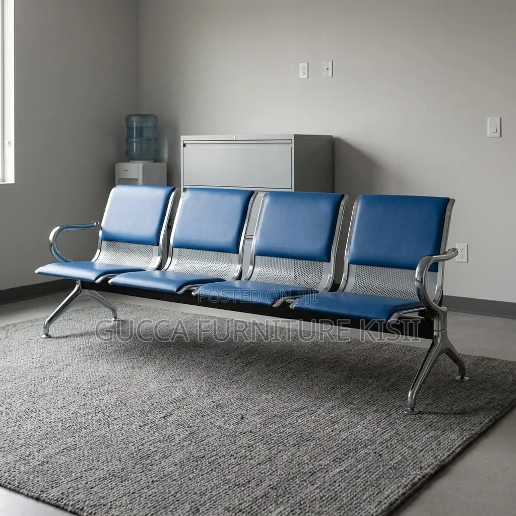 4-Link Padded Reception Waiting Bench