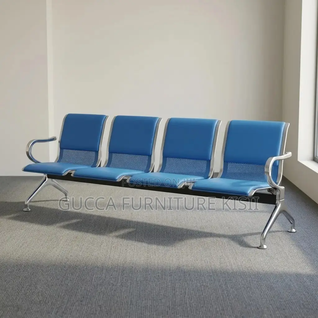 4-Link Padded Reception Waiting Bench