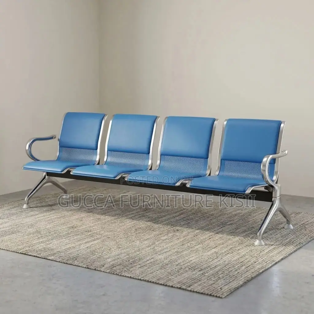 4-Link Padded Reception Waiting Bench