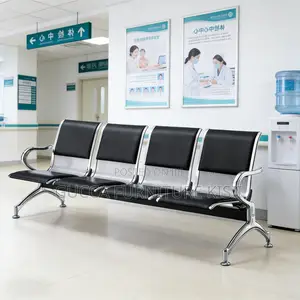 4-Link Padded Reception Waiting Bench