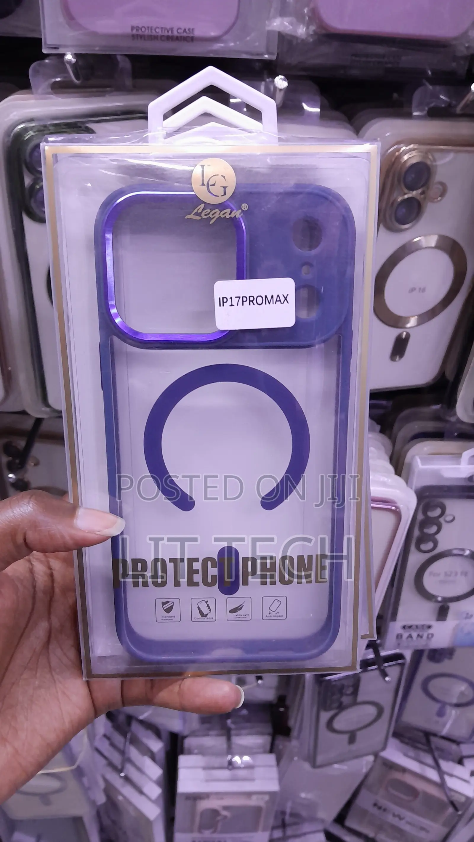 Minimalist Blue Phone Case for iPhone 17 Pro Max