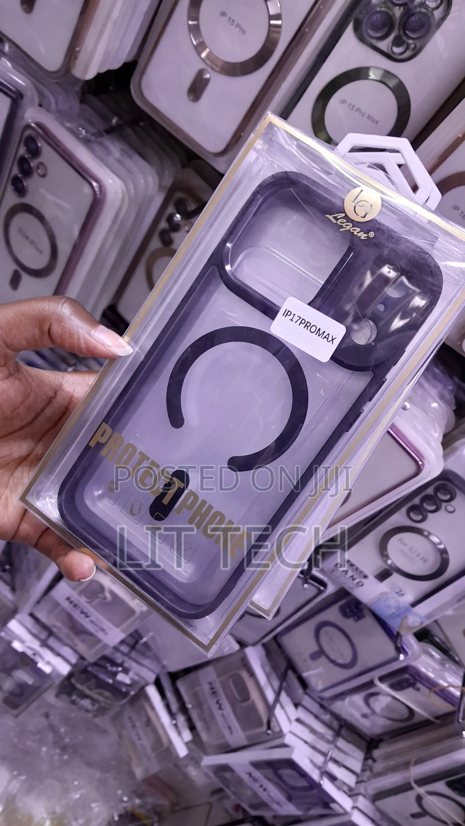 Elegant Black Camera Protective Case for iPhone 17 Pro Max