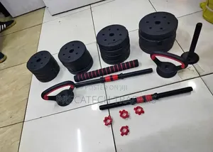 6-in-1 50KG Adjustable Weight Set – Home Gym