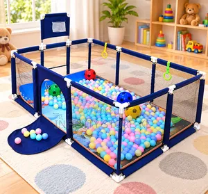 Kids Playpen Ball Pit With Mesh Sides Indoor Baby Activity Yard